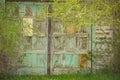 Weathered Wood Shed Doors Rustic Background Royalty Free Stock Photo