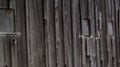 Weathered wood on a strorage shed