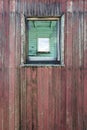 Weathered Wood Wall and Window Royalty Free Stock Photo