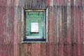 Weathered Wood Wall and Window Royalty Free Stock Photo