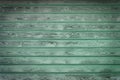 Weathered wooden background made of green planks Royalty Free Stock Photo