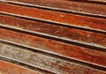 Weathered Wooden Boards On A Slant