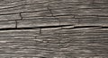 Weathered wooden surface displaying deep cracks and fissures. The texture is rough, Royalty Free Stock Photo
