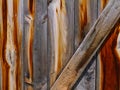 Weathered and worn wooden door Royalty Free Stock Photo