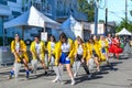 Weathergirls Dance Team Performs on Oak Street to Kick Off Poboy Fest