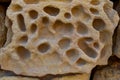 Weathering, erosion and destruction of limestone bricks of ancient structures on the island of Gozo, Malta