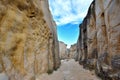 Weathering granite canyon, Fujian, China Royalty Free Stock Photo