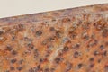Weathering steel detail used in the construction industry with strong corrosion resistance