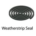 Weatherstrip seal icon, isometric style Royalty Free Stock Photo