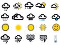 Weathersymbols Royalty Free Stock Photo