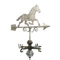 Weathervane isolated on white Royalty Free Stock Photo