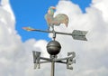 weathervane in metal with form of a cockerel