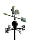 weathervane to indicate the wind direction with a rooster
