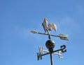 Weathervane to mark the wind with the arrow