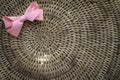 Weave basket background with light shinning through