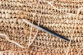 Weave with an old prehistoric needle