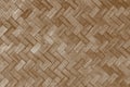 Weave pattern of bamboo background Royalty Free Stock Photo