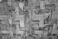 Weave pattern of bamboo background Royalty Free Stock Photo