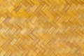 Weave pattern of bamboo background Royalty Free Stock Photo