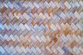 Weave pattern of bamboo background Royalty Free Stock Photo