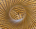 Weave pattern circle and hole in the middle of bamboo background Royalty Free Stock Photo