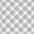 Weave seamless pattern with volume effect. Black textured background. Drapery, stripes, cloth. Vector illustration. Royalty Free Stock Photo