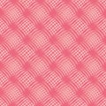 Weave seamless pattern with volume effect. Textured background in living coral colors. Drapery, stripes, cloth. Vector Royalty Free Stock Photo