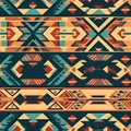 Weave the threads of aztec tradition in seamless patterns Royalty Free Stock Photo