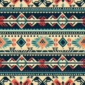 Weave the threads of aztec tradition in seamless patterns Royalty Free Stock Photo
