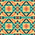 Weave the threads of aztec tradition in seamless patterns Royalty Free Stock Photo