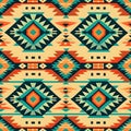 Weave the threads of aztec tradition in seamless patterns Royalty Free Stock Photo
