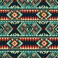 Weave the threads of aztec tradition in seamless patterns Royalty Free Stock Photo
