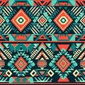 Weave the threads of aztec tradition in seamless patterns Royalty Free Stock Photo