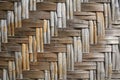 Weaved bamboo panels for traditional thai house Royalty Free Stock Photo