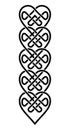 Weaved Celtic Style Hearts Ornament Royalty Free Stock Photo