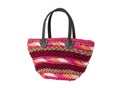 Weaved dried water hyacinth handbag