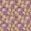 Weaved waves seamless abstract pattern