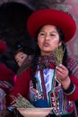 Weaver woman in Chinchero
