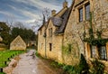 Weavers cottages of Arlington Row in Bibury Royalty Free Stock Photo