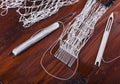 Weaving fishing nets
