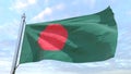 Weaving flag of the country Bangladesh