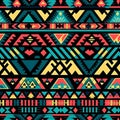 Weaving stories with seamless aztec patterns Royalty Free Stock Photo