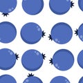 Seamless Pattern Background blueberry Vector Illustration