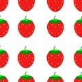 Vector seamless pattern with strawberry . Strawberry background vector illustration