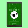 Smartphone soccer football