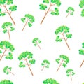 Decorative seamless pattern with trunks of trees. trees vector.