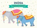 Elephant Festival Illustration