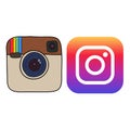 Instagram Logo Editorial Vector Illustration