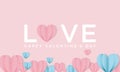 Valentines day Background Design with hearts shaped