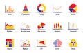 Statistics icon set